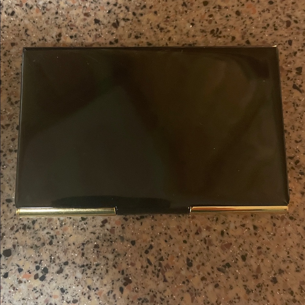 Metal business card holder